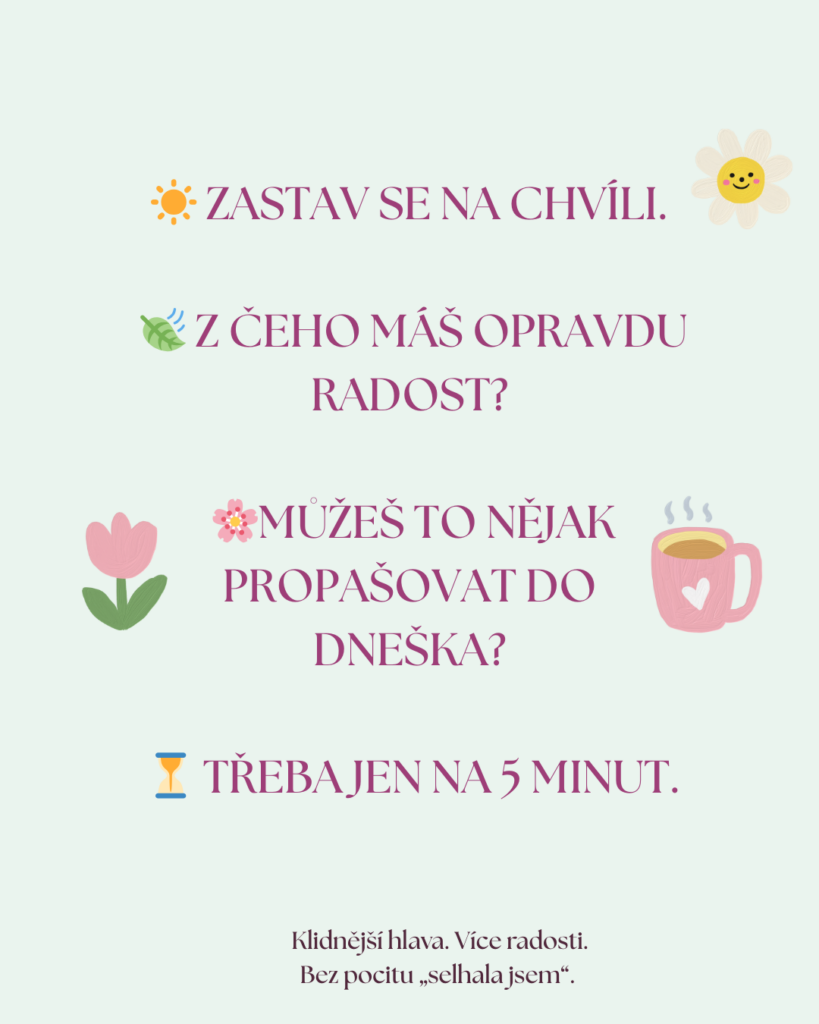 Jak mít víc radosti v životě? (I když jsi přetížená). Řeknu to hned na začátku. Pro více radosti v životě je potřeba pěstovat pozitivní emoce. Pojem „pozitivní emoce“ vždycky vyvolá nějaké emoce. Občas jsem kvůli tomu nařčená ze sluníčkářství. Jenže ono to tak není. Je to trochu jako s těmi sněženkami a psími bobky.Jednou na jaře jsem uviděla první sněženky.